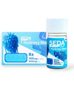 Seda 7-hydroxy Blend Chewable Tablets Blue Raspberry 100mg Per Tablet