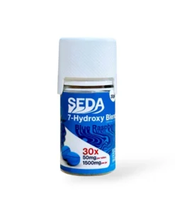 Seda 7-hydroxymitragynine Chewable Tablet Blue Raspberry 50mg Per Tablet